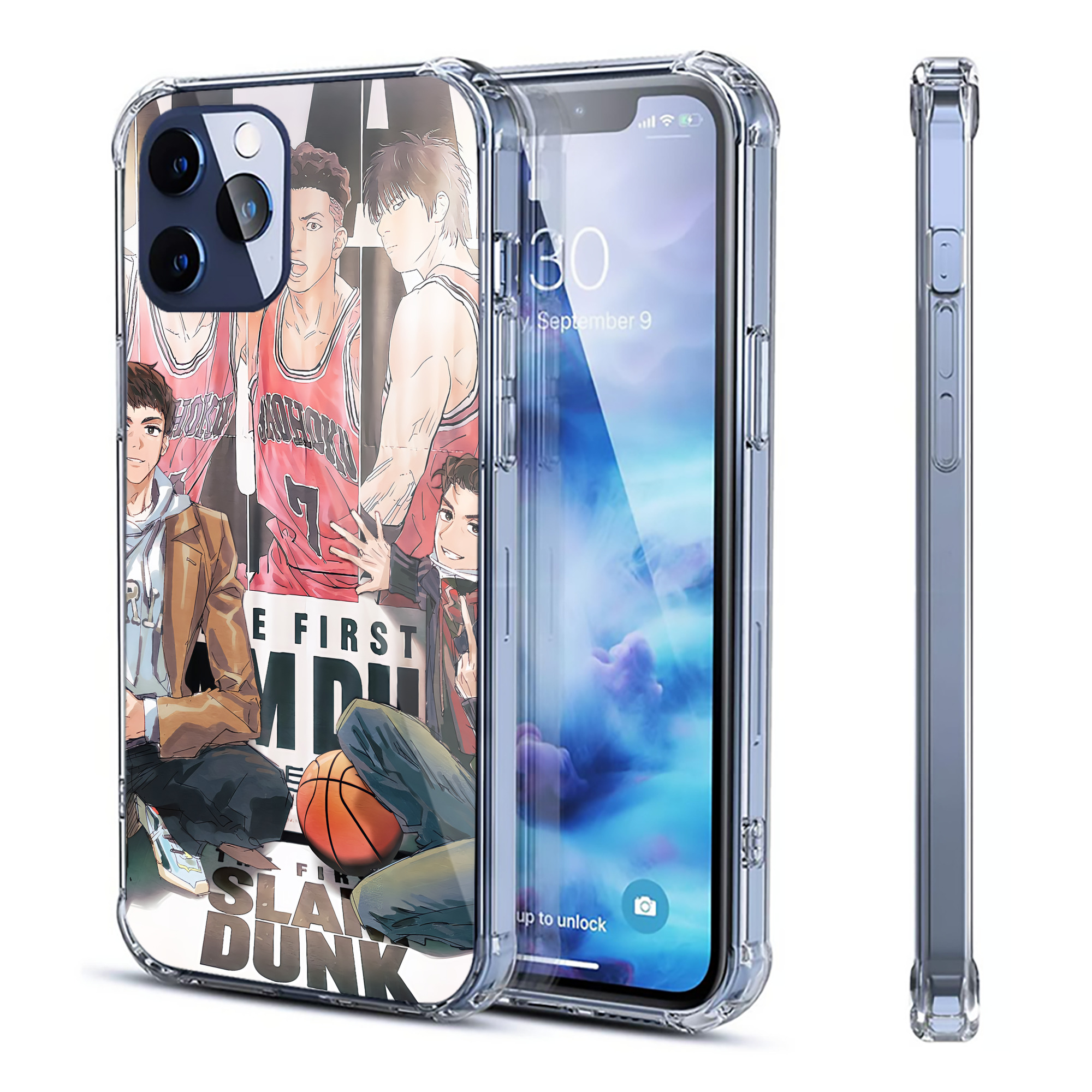 （画像用） SLAM DUNK／スラムダンク 【iPhone 12シリーズ対応】透明スマホケース（クリアソフトケース）